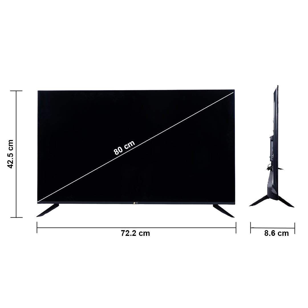 Cine Gold 80 cm (32 inches) True Frameless NORMAL LED TV