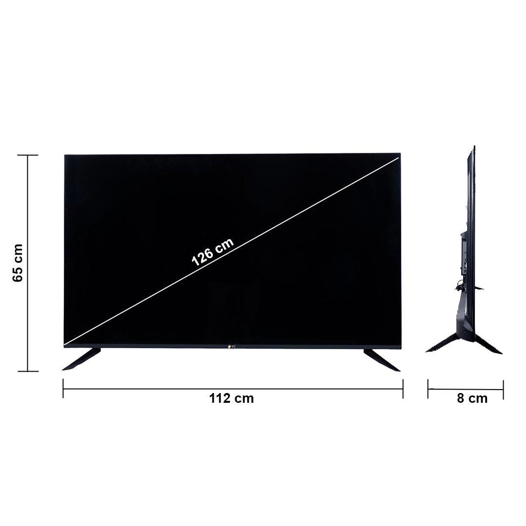 Cine Gold 126 cm (50 inches) True Frameless 4K UHD Smart Android WEB OS LED TV With Dolby Digital Sound & Air Mouse Remote 1.5GB/8GB