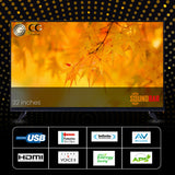 Cine Gold 80 cm (32 inches) True Frameless NORMAL LED TV